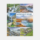 Couverture Polaire Les chutes d'Islande (Devant)