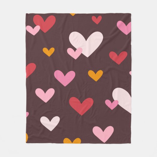 Couverture Polaire Les Coeurs gonflent (Devant)