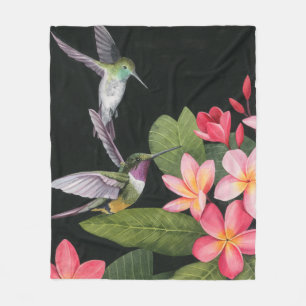 Couverture Polaire Les colibris de la Plumeria