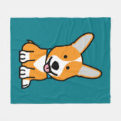 Couverture Polaire Les Corgis de corgi poursuivent le Pembroke (Devant (Horizontal))