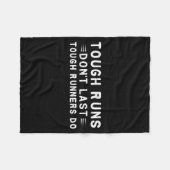 Couverture Polaire Les courses difficiles ne durent pas Les coureurs (Devant (Horizontal))