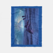 Couverture Polaire Les dauphins s'amusent et jouent (Devant)