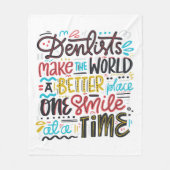 Couverture Polaire Les dentistes font au monde un meilleur endroit (Devant)