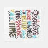 Couverture Polaire Les dentistes font au monde un meilleur endroit (Devant (Horizontal))