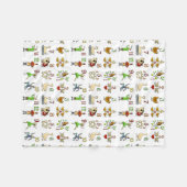 Couverture Polaire Les douze jours de Noël (Devant (Horizontal))