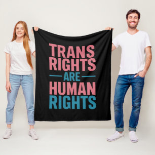 Couverture Polaire Les droits trans sont des droits de l'homme Fierté