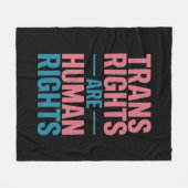 Couverture Polaire Les droits transgenres sont une fierté transgenre  (Devant (Horizontal))