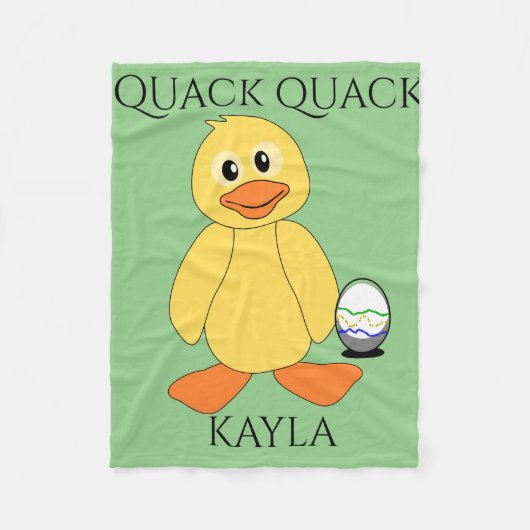 Couverture Polaire Les enfants de canard et d'oeuf fument la couvertu (Devant)