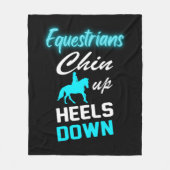 Couverture Polaire Les Équestres Montent Les Talons Vers Le Bas (Devant)
