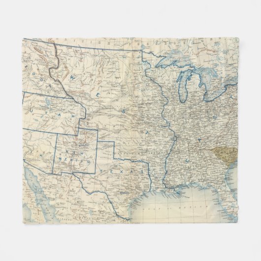 Couverture Polaire Les Etats-Unis en décembre 1860 (Devant (Horizontal))