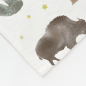 Couverture Polaire Les étoiles du désert de Buffalo Bison Cactus (Coin)