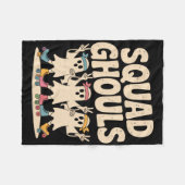 Couverture Polaire Les fantômes de l'équipe correspondent à l'Hallowe (Devant (Horizontal))