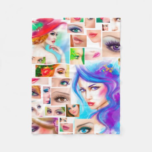 Couverture Polaire Les femmes abstraites (Devant)