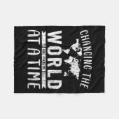 Couverture Polaire Les Femmes Changent Le Monde Drôle Dyslexique Dysl (Devant (Horizontal))