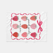 Couverture Polaire Les Femmes De Deuxième Année Est Mon Jam Fraise Pr (Devant (Horizontal))