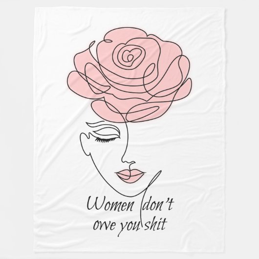 Couverture Polaire Les femmes ne doivent pas vous Fleece Blanket (Devant)