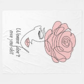 Couverture Polaire Les femmes ne doivent pas vous Fleece Blanket (Devant (Horizontal))