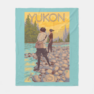Couverture Polaire Les femmes pilotent la pêche - le Yukon, Alaska