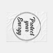 Couverture Polaire Les femmes protègent votre énergie Sensibilisation (Devant (Horizontal))