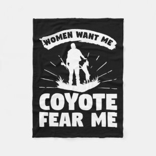 Couverture Polaire Les Femmes Veulent Moi Coyote Craindre Moi Coyotes
