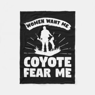 Couverture Polaire Les Femmes Veulent Moi Coyote Craindre Moi Coyotes
