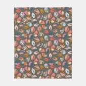 Couverture Polaire Les Feuilles de Dark Falling jettent une couvertur (Devant)