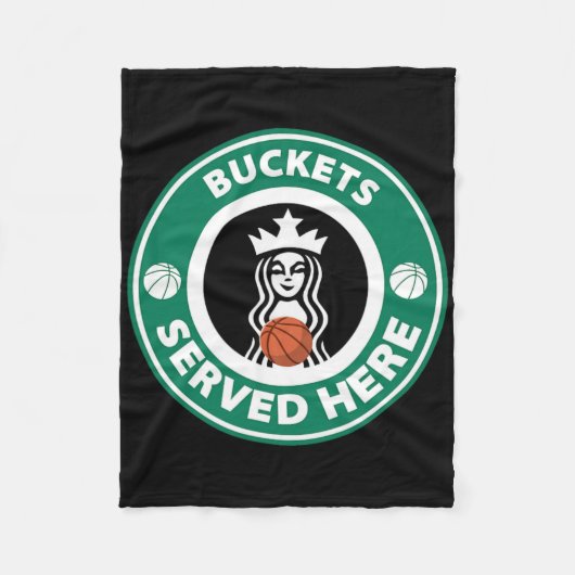 Couverture Polaire Les filles Bysketbyll amusant Logo Servant des sea (Devant)