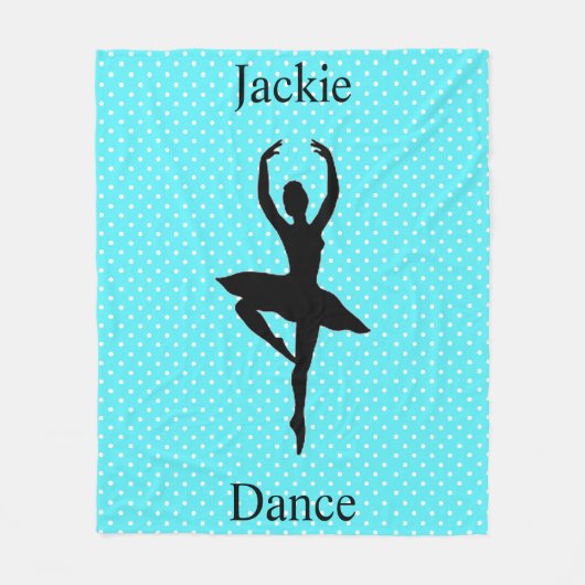 Couverture Polaire Les filles dansent Polka Dot (Devant)