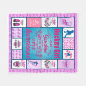 Couverture Polaire Les filles de hockey sont ensoleillées (Devant (Horizontal))