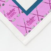 Couverture Polaire Les filles de hockey sont ensoleillées (Coin)