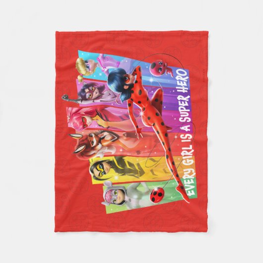 Couverture Polaire Les filles miraculeuses | Chaque fille est un supe (Devant)