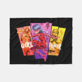 Couverture Polaire Les filles miraculeuses | Power fille (Devant (Horizontal))