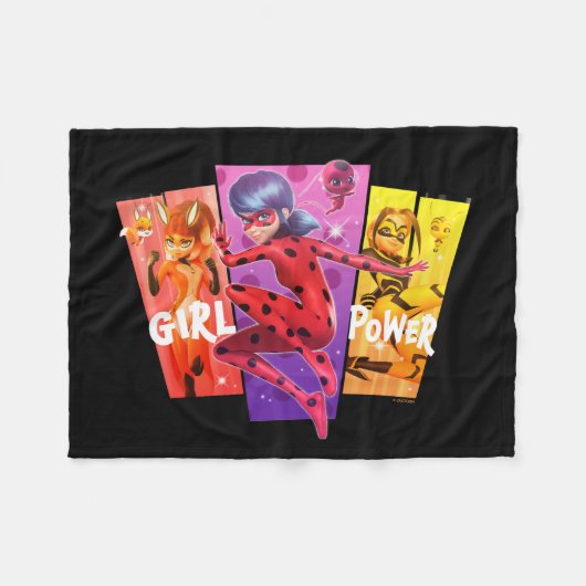Couverture Polaire Les filles miraculeuses | Power fille (Devant (Horizontal))
