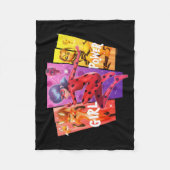 Couverture Polaire Les filles miraculeuses | Power fille (Devant)