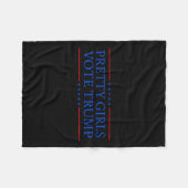 Couverture Polaire Les filles votent Trump (Devant (Horizontal))