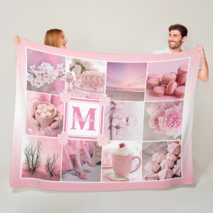 Couverture Polaire Les fleurs de cerisiers roses sur Instagram