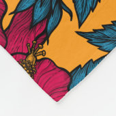Couverture Polaire Les fleurs d'Hibiscus (Coin)