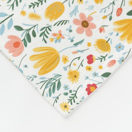 Couverture Polaire Les Fleurs Sont L'Alphabet Des Anges (Coin)