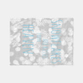 Couverture Polaire Les flocons de neige sont des baisers de ciel (Devant (Horizontal))