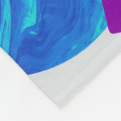 Couverture Polaire Les Formes Modernes Purple Et Cyan (Coin)
