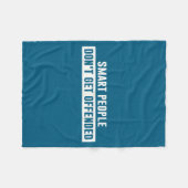 Couverture Polaire Les gens intelligents ne s'offensent pas Citation (Devant (Horizontal))