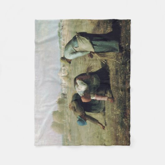 Couverture Polaire Les Gleaners, Jean-François Millet, 1857 (Devant)