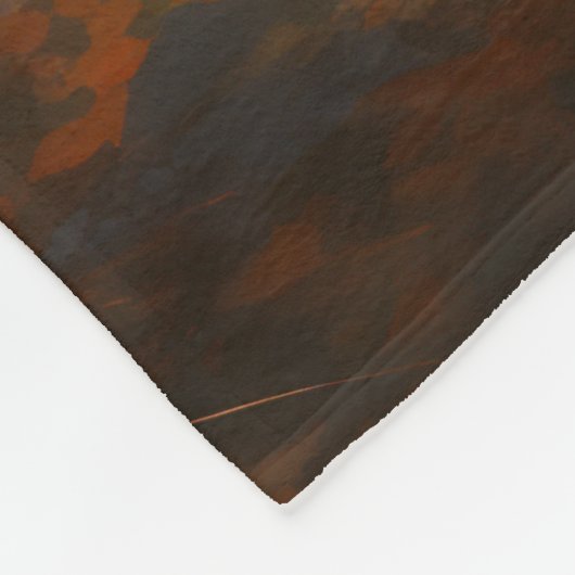 Couverture Polaire Les grandes Pyrénées à l'automne Feuilles automne  (Coin)