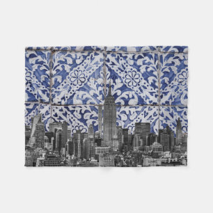 Couverture Polaire Les gratte-ciels de New York rencontrent les carre