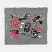 Couverture Polaire Les Griffes de la nuit | Freddy Krueger Talk (Devant (Horizontal))