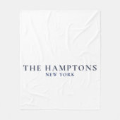 Couverture Polaire Les Hamptons New York Prépa Côtière (Devant)