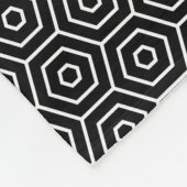 Couverture Polaire Les hexagones donnent au motif géométrique (Coin)