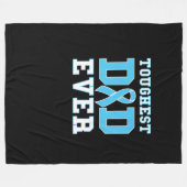 Couverture Polaire Les hommes les plus durs papa jamais - Sensibilisa (Devant (Horizontal))