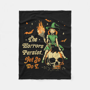 Couverture Polaire Les Horreurs Persistent Funny Halloween Pourtant,
