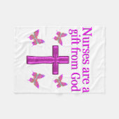 COUVERTURE POLAIRE LES INFIRMIÈRES SONT UN CADEAU DE DIEU (Devant (Horizontal))